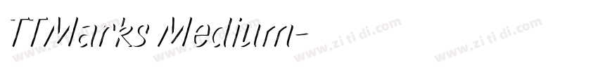 TTMarks Medium字体转换